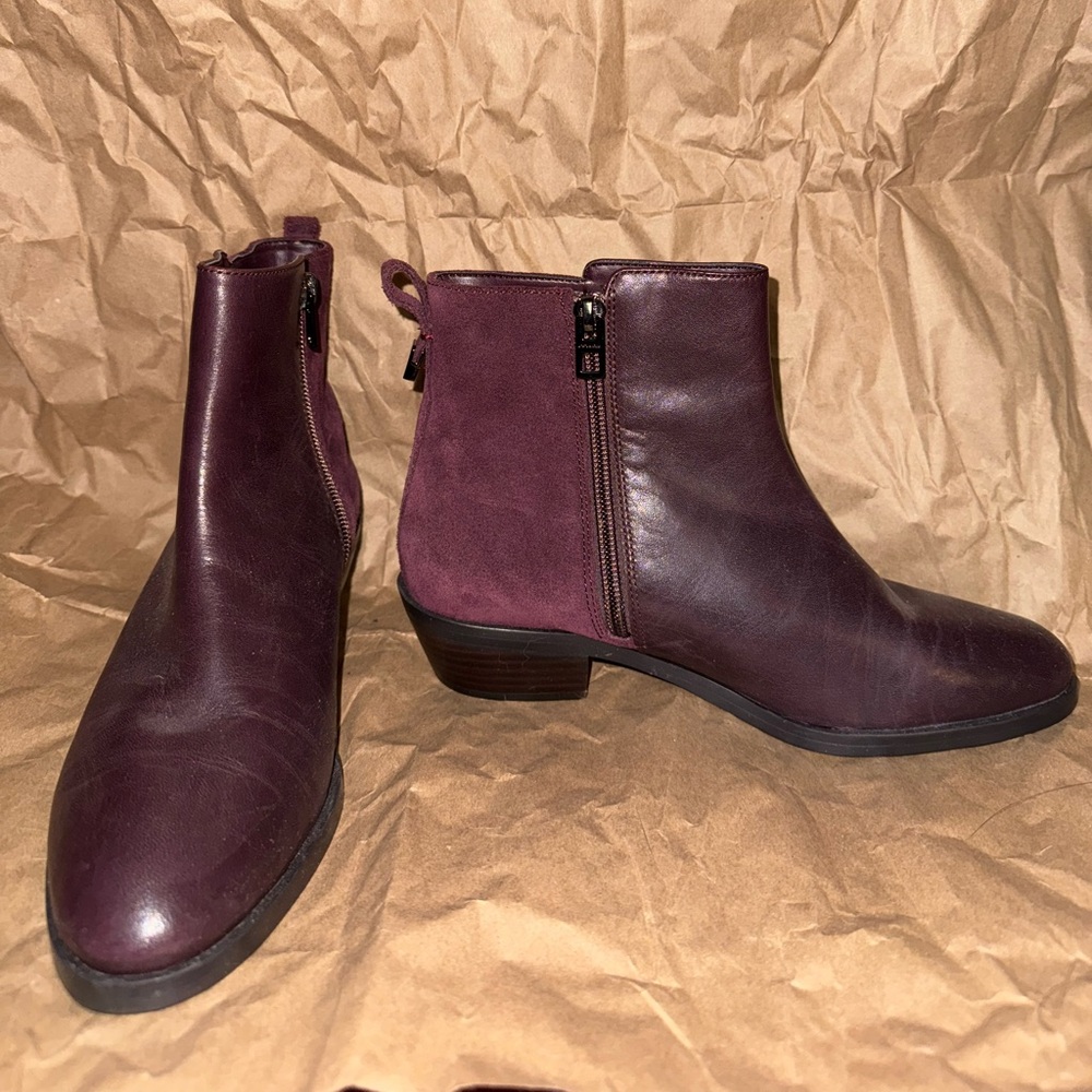 Coach Deep Burgundy Ankle Booties